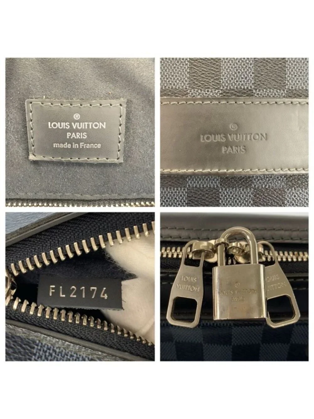 Louis Vuitton Damier Ecobalt Porto Document Man Business Black Briefcase Handbag
